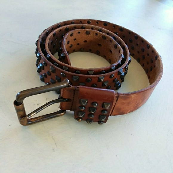 SOLD Leather belt. Unisex - Picture 2 of 3